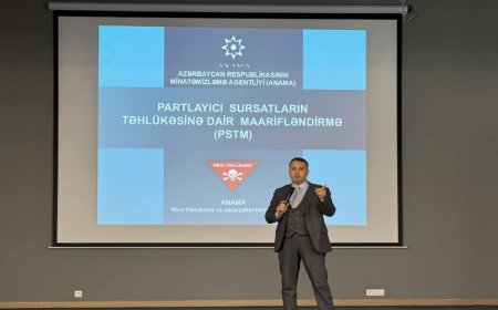 Qarabağ Universitetində mina və partlayıcı sursatlarla bağlı maarifləndirici görüş keçirilib