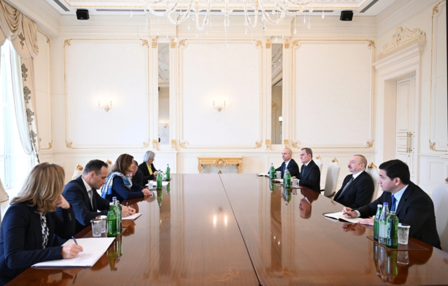 Prezident İlham Əliyev Sloveniyanın xarici işlər nazirini qəbul edib