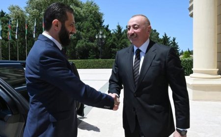 Suriyanın keçid dövrü Prezidenti Əhməd Əl Şaraanın Azərbaycana səfəri başa çatdı