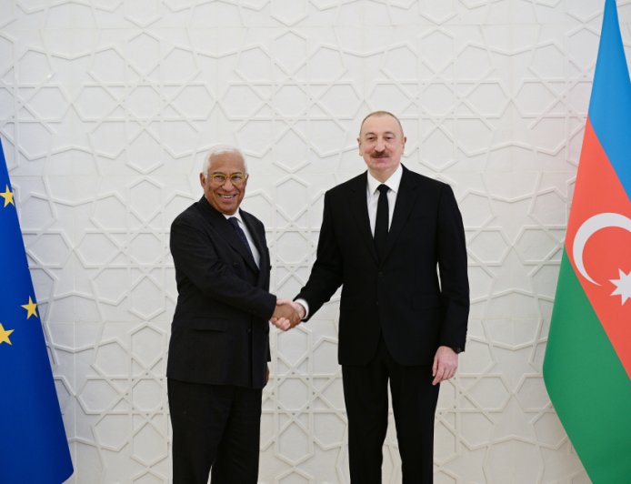 Azərbaycan Respublikasının Prezidenti İlham Əliyevlə Avropa İttifaqı Şurasının Prezidenti Antonio Koştanın birgə mətbuat bəyanatı