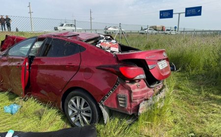 Cəlilabadda ağır yol-nəqliyyatı hadisəsi: toya gedən ailə qəzaya düşdü