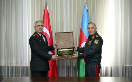 Kərim Vəliyev türkiyəli generalın rəhbərlik etdiyi heyətlə görüşüb