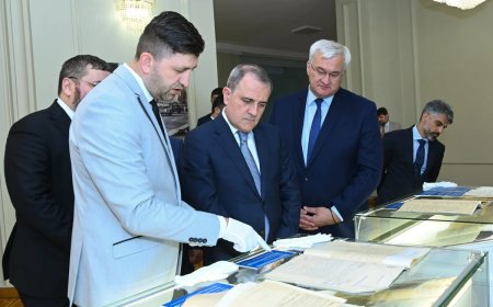 Ceyhun Bayramov Ukrayna XİN-də Azərbaycan və Qafqaza dair arxiv sənədlərlə tanış olub