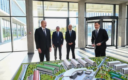 İlham Əliyev "SABAH.city" innovasiya şəhərciyinin birinci mərhələsinin açılışında iştirak edib