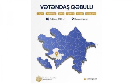 Ədliyyə naziri Xankəndidə vətəndaşları qəbul edəcək