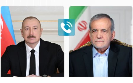 İlham Əliyev Məsud Pezeşkiana zəng edib